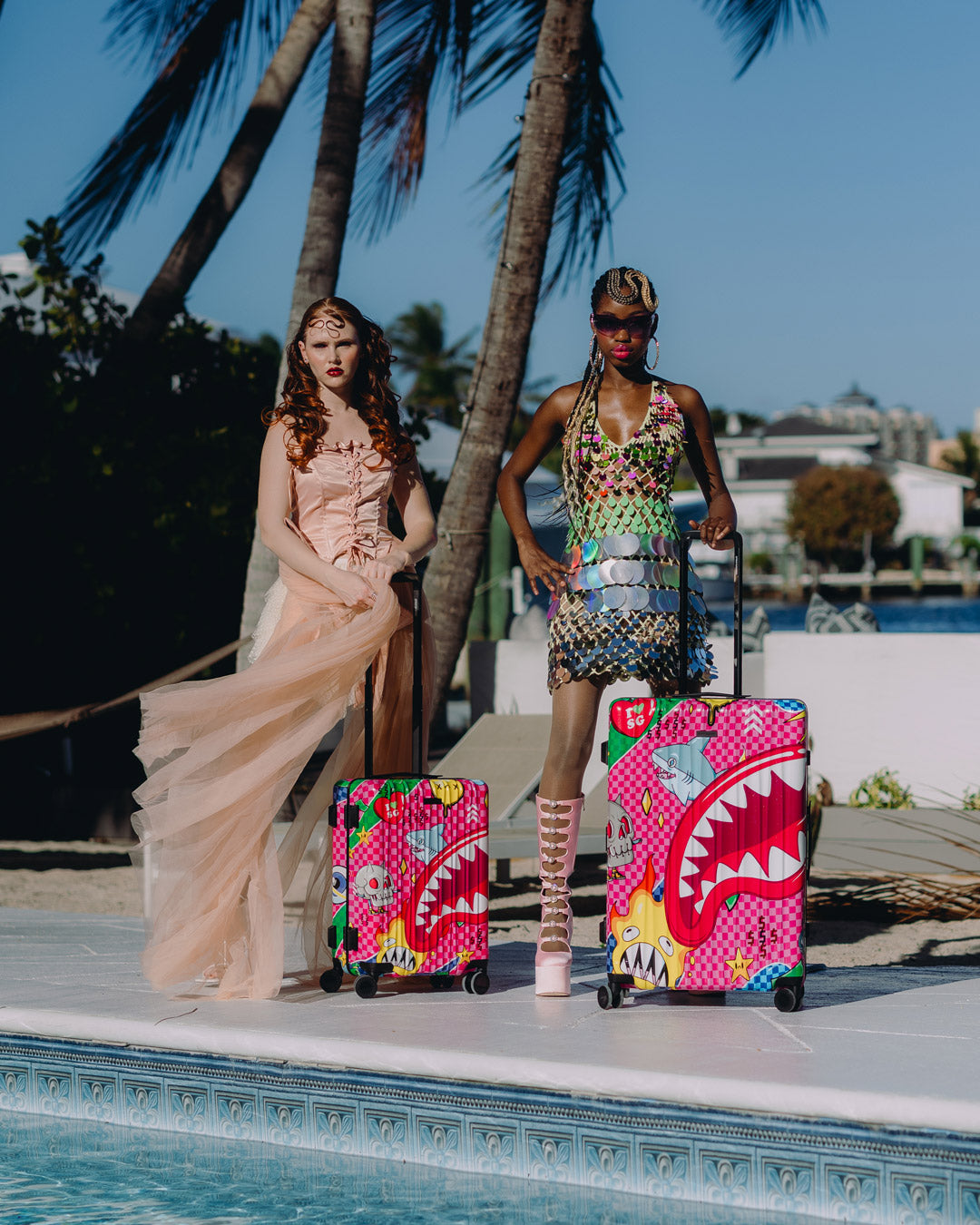 SPRAYGROUND® LUGGAGE KAWAII CHAOS CARRY-ON LUGGAGE
