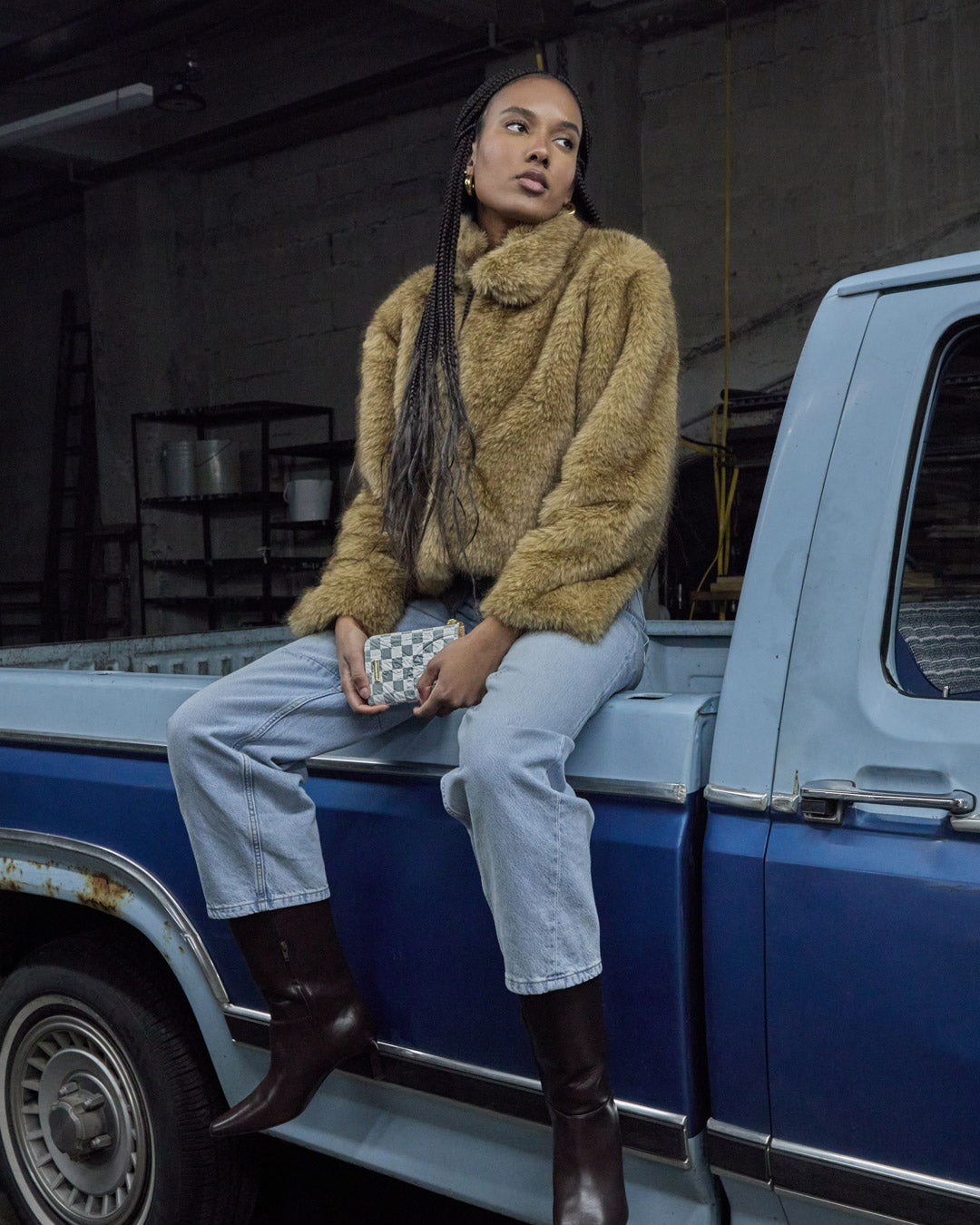 SPRAYGROUND® WALLET GRAFF EMBOSSED CREAM CHECK WALLET