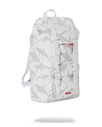 SPRAYGROUND® BACKPACK SHARK CHECK (WHITE) HILLS BACKPACK