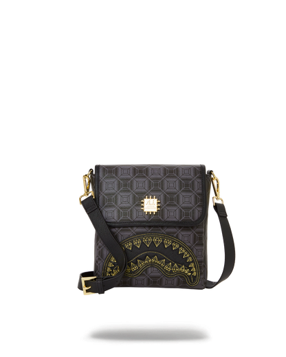 SPRAYGROUND® SLING OBSIDIAN STUNNER A.i.6 SANDFLOWER COLLAB LARGE SLING