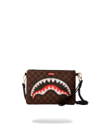 SPRAYGROUND® POUCHETTE SHARKS IN PARIS BLUR CROSSOVER CLUTCH