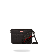 SPRAYGROUND® POUCHETTE BLACK PUFFER CHECK CROSSOVER CLUTCH
