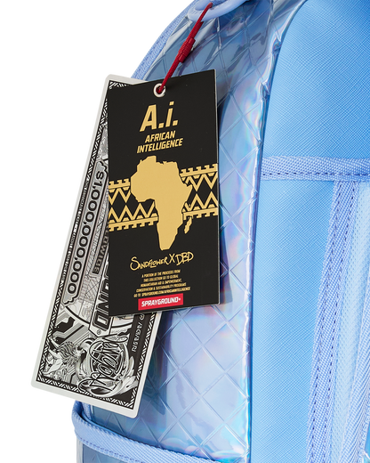 SPRAYGROUND® BACKPACK A.I. AFRICAN INTELLIGENCE THE OCEAN WITHIN BACKPACK - SANDFLOWER COLLAB