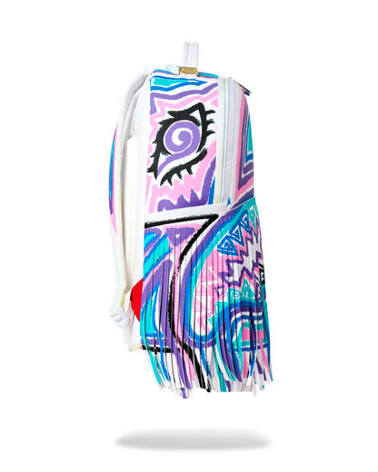 SPRAYGROUND® BACKPACK A.I. AFRICAN INTELLIGENCE MOTIVATED MOTION BACKPACK - SANDFLOWER COLLAB