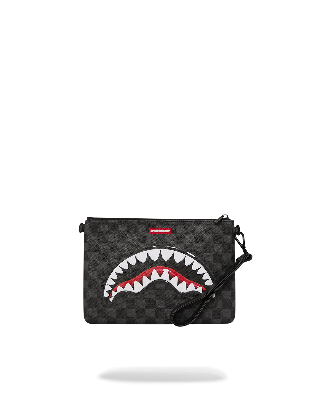 SPRAYGROUND® POUCHETTE SHARKS IN PARIS BALLOON BLACK CROSSOVER CLUTCH