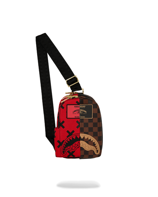 SPRAYGROUND® SLING REVERSE HALF SPLIT BACKPACK SLING