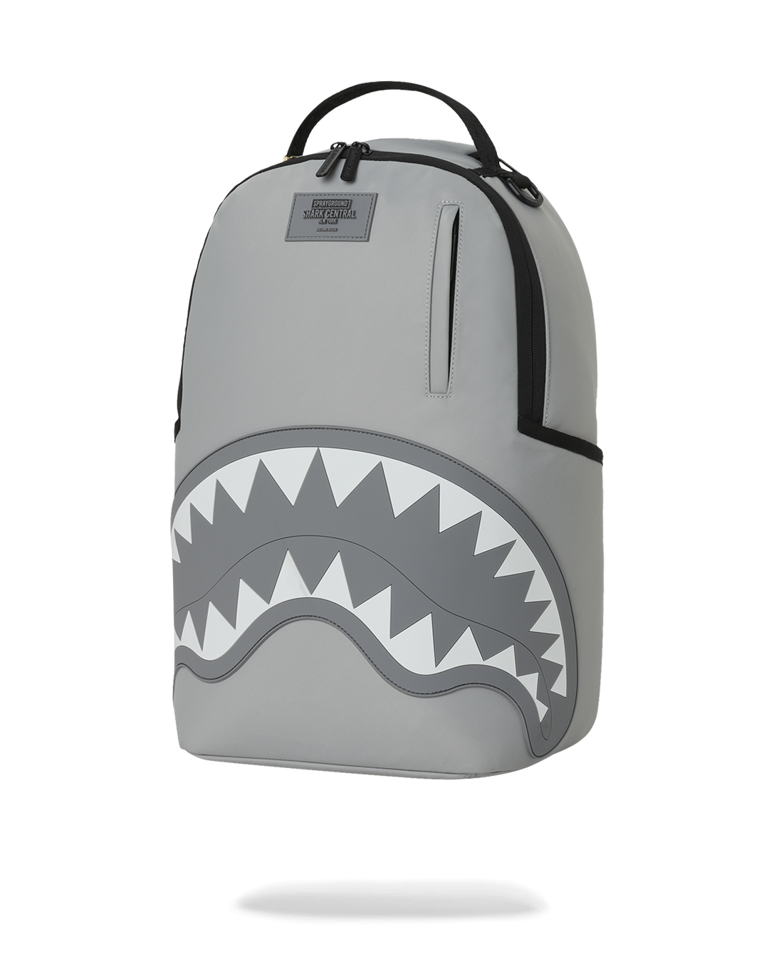 SPRAYGROUNDÂ® BACKPACK SHARK CENTRAL TONAL GRAY NYLON BACKPACK