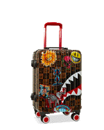 SPRAYGROUND® LUGGAGE GLOBAL MOGUL POPAGANDA RON ENGLISH EDITION HARDSHELL CARRY-ON LUGGAGE