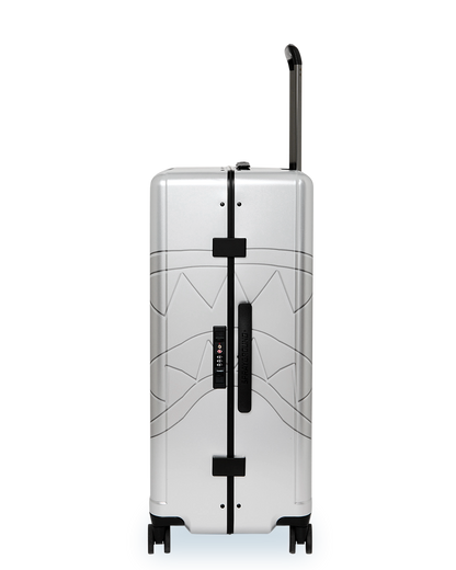 SPRAYGROUND® LUGGAGE SILVER SIDE DRIP FULL-SIZE LUGGAGE