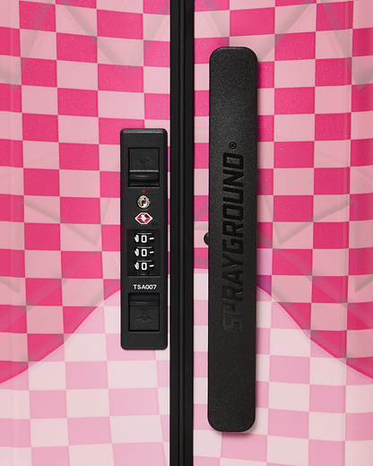 SPRAYGROUND® LUGGAGE PINK SHARKS IN PARIS PATCH CARRY-ON LUGGAGE