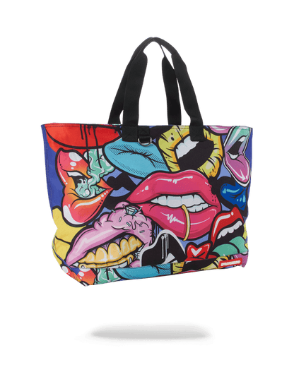 SPRAYGROUND® TOTE LIP SERVICE BEACH TOTE