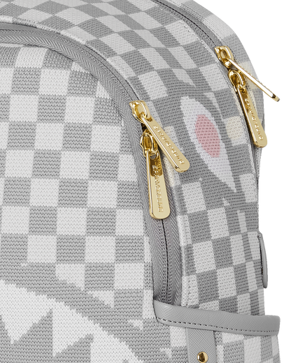 SPRAYGROUND® BACKPACK KNIT SHARKS IN PARIS IN CREAM SAVAGE BACKPACK