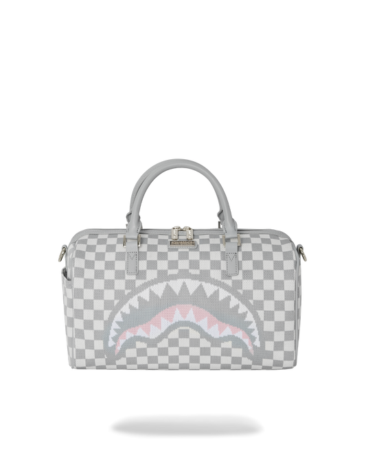 SPRAYGROUND® DUFFLE KNIT SHARKS IN PARIS IN CREAM MINI DUFFLE